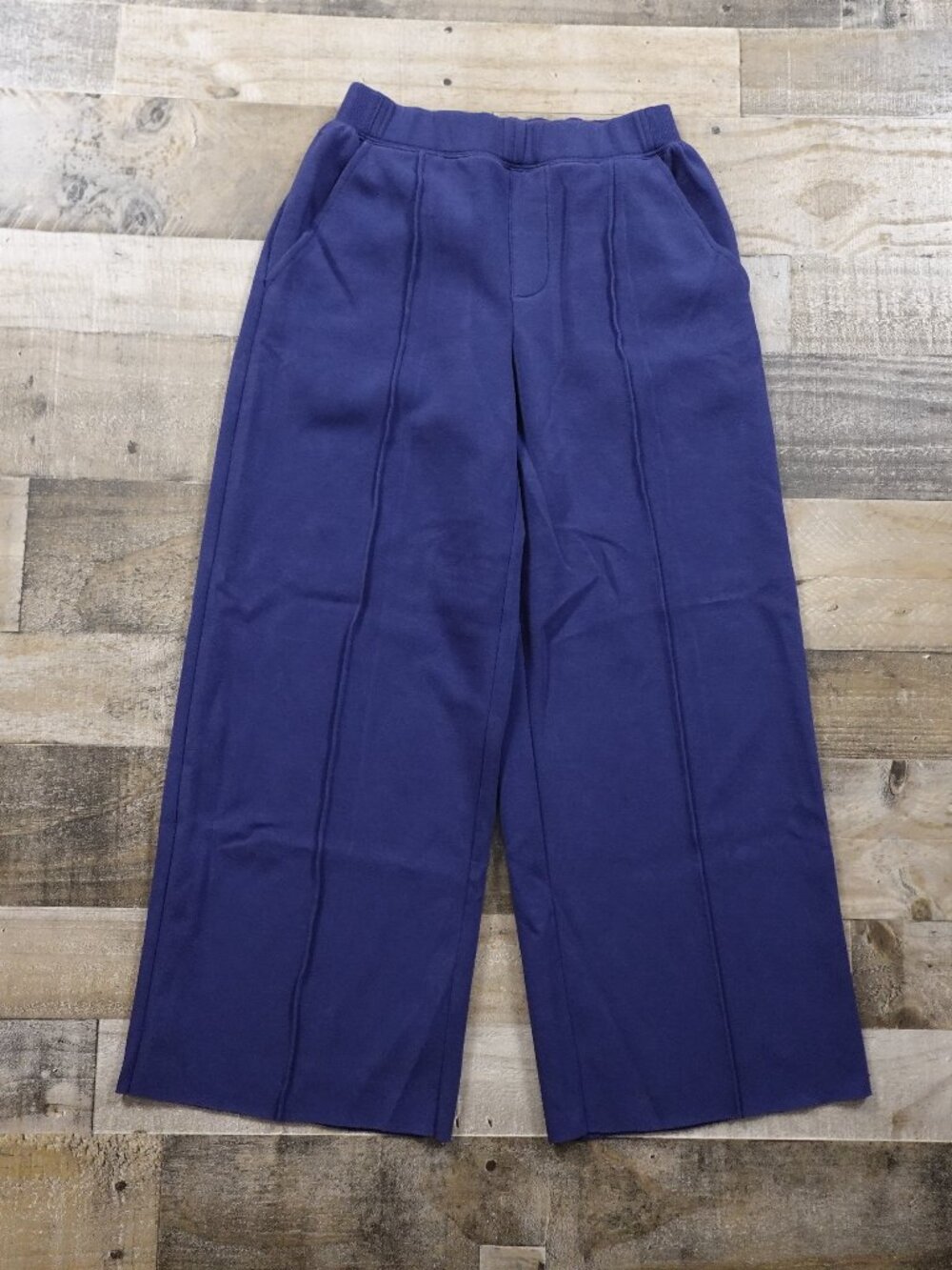 OFFLINE by Aerie Wide Leg Pants Women’s Small Petite Blue Pull On 26” Inseam